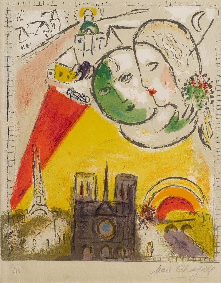 On Sundays (Mourlot 98) by Marc Chagall