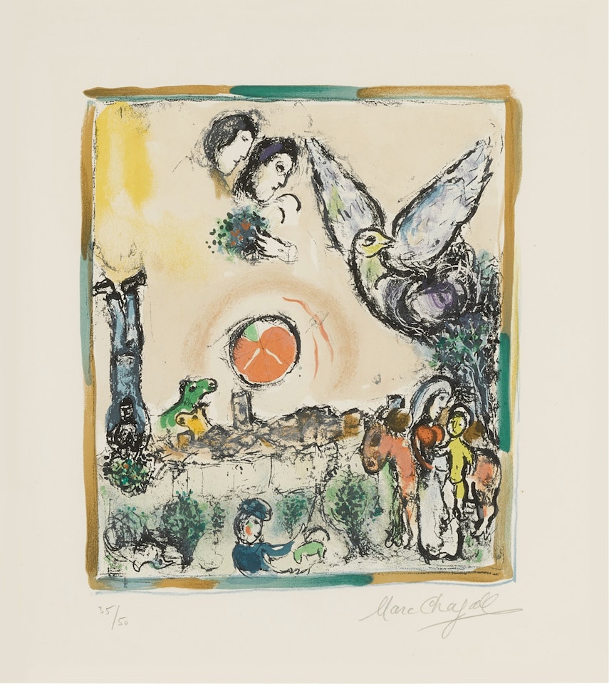 Rural Composition (Mourlot 437) by Marc Chagall