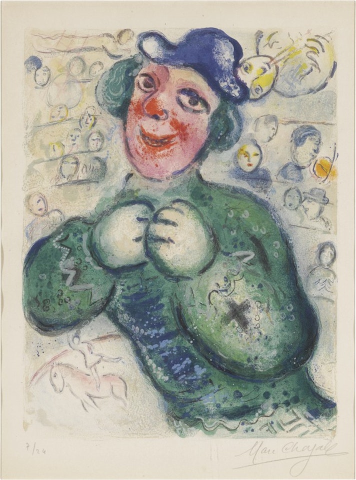 The Circus: One Plate (Mourlot 505) by Marc Chagall