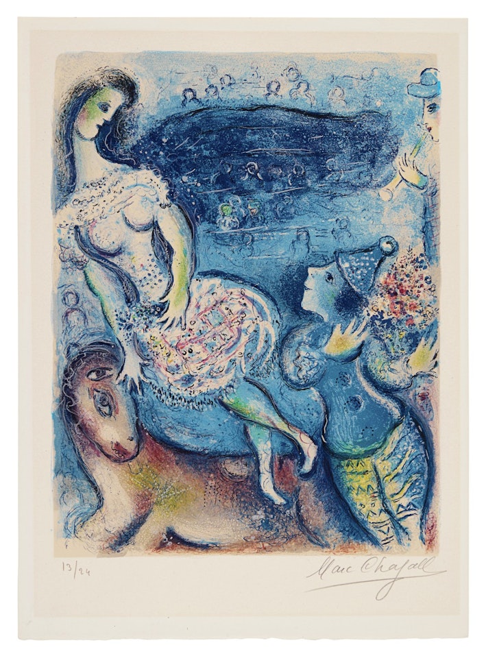 The Circus: One Plate (Mourlot 511) by Marc Chagall