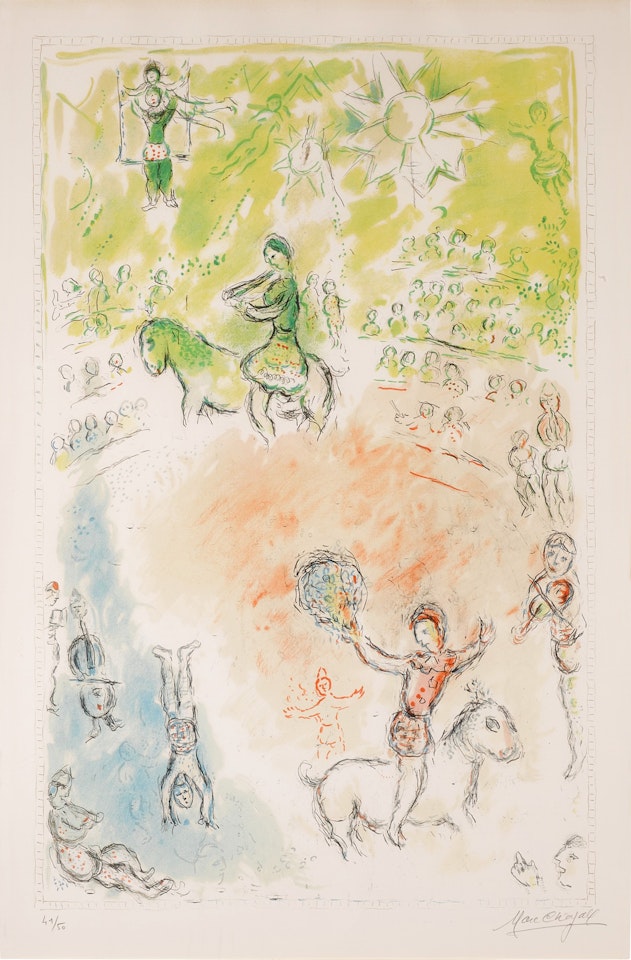 The Parade (Mourlot 981) by Marc Chagall