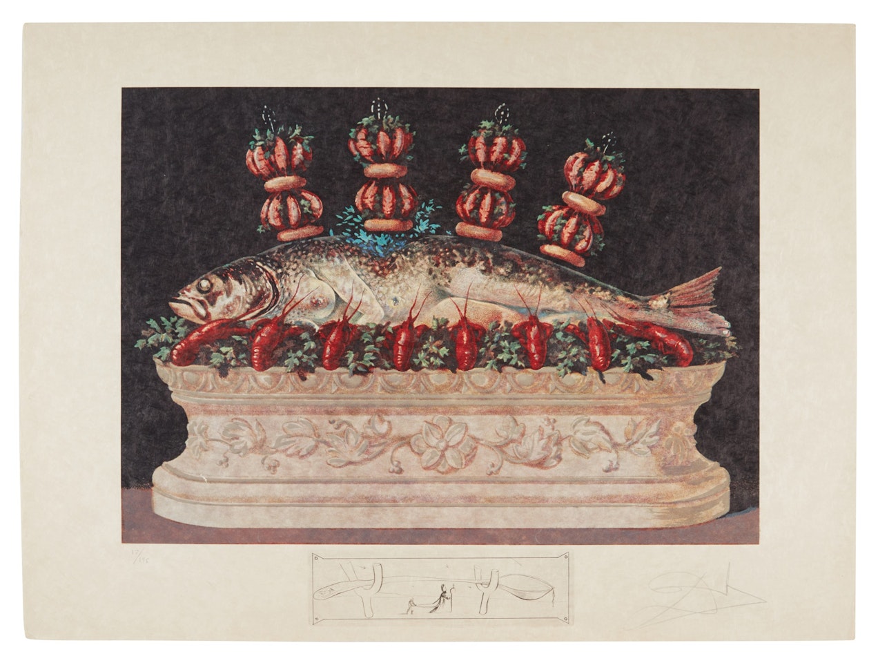 Les diners de Gala (Michler/Lopsinger 1333-1334; Field 77-5) by Salvador Dali
