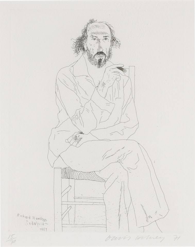 Portrait of Richard Hamilton (Scottish Art Council 126; Museum of Contemporary Art, Tokyo 118) by David Hockney