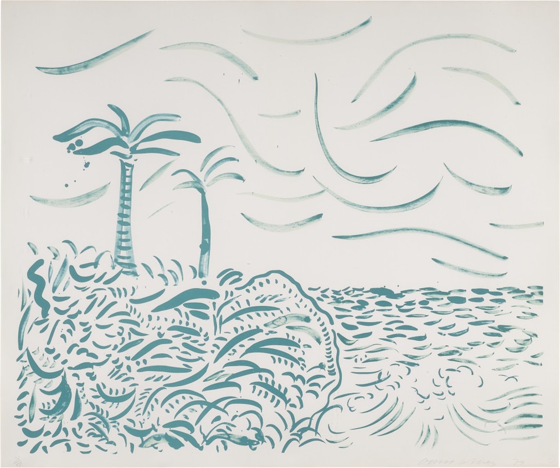Green Bora Bora (Museum of Contemporary Art, Tokyo 214) by David Hockney
