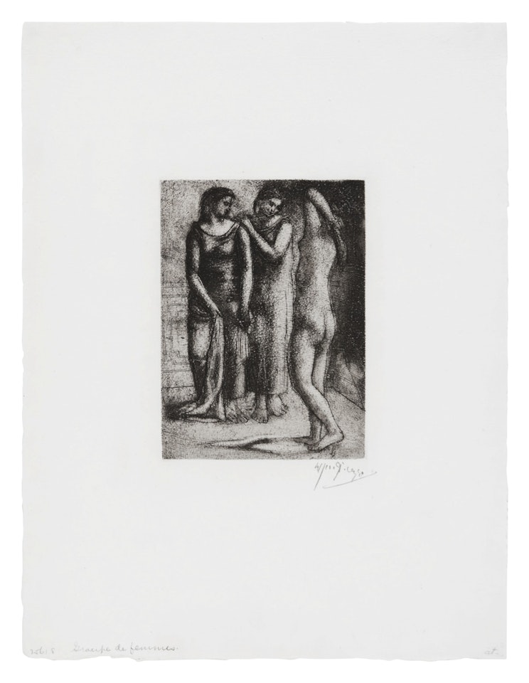 Deux Femmes régardant un modèle nu (Bloch 57; Baer 102) by Pablo Picasso