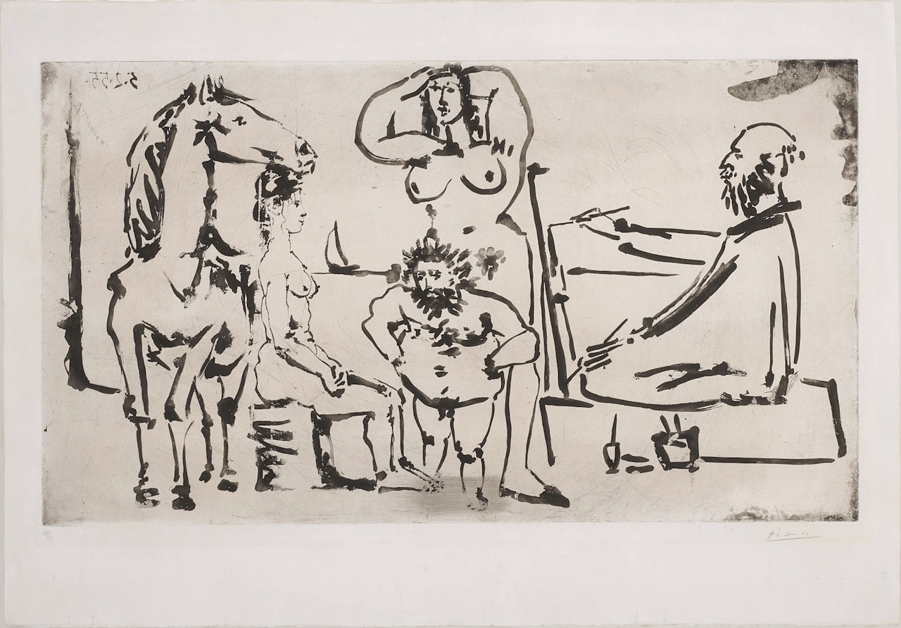 Le Peintre sur la Plage (Bloch 769; Baer 919) by Pablo Picasso