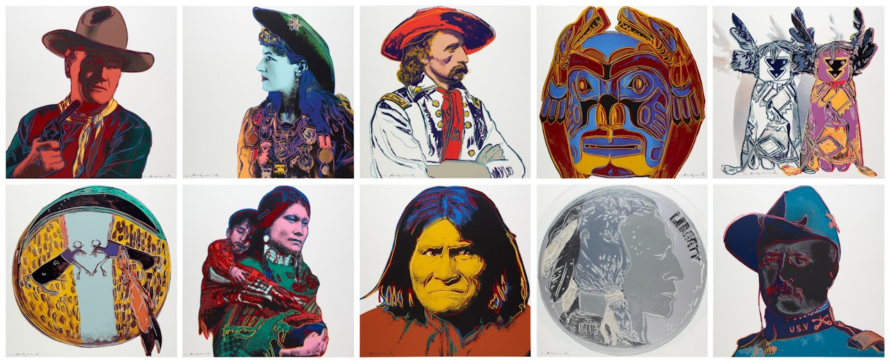 Cowboys and Indians (Feldman & Schellmann II.377-386) by Andy Warhol