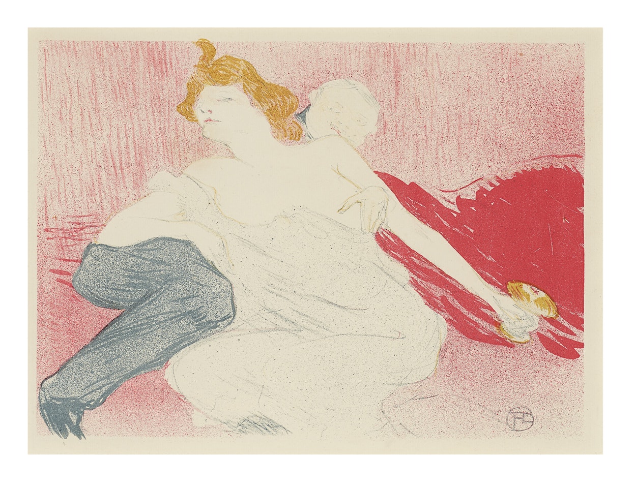 La Débauché (deuxième planche) by Henri de Toulouse-Lautrec