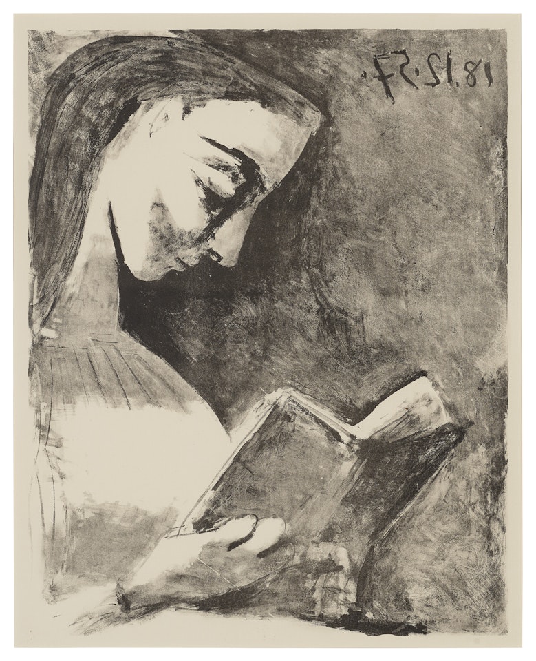 Jacqueline lisant by Pablo Picasso