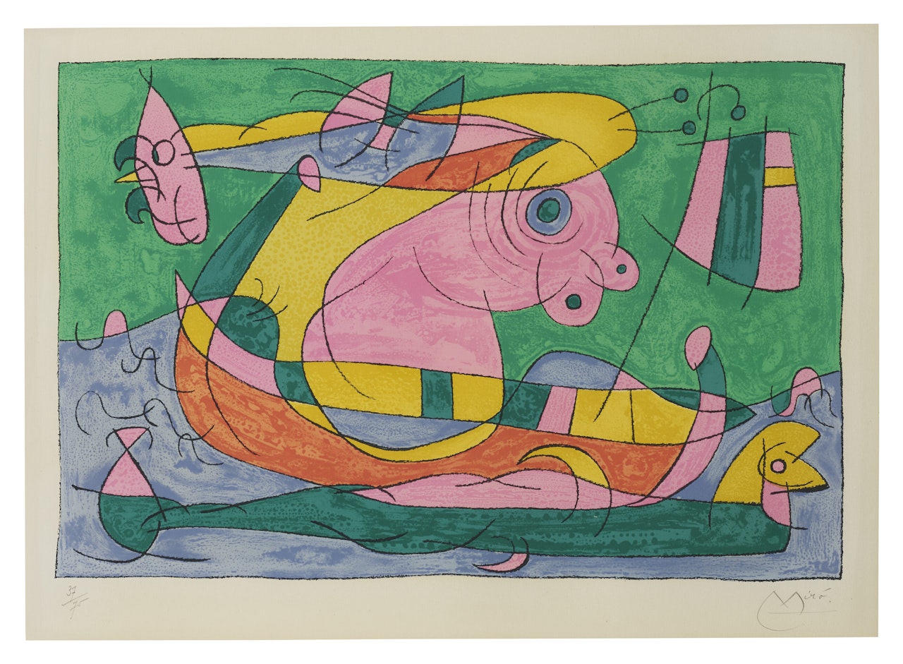 Suites Pour Ubu Roi: One Plate by Joan Miró