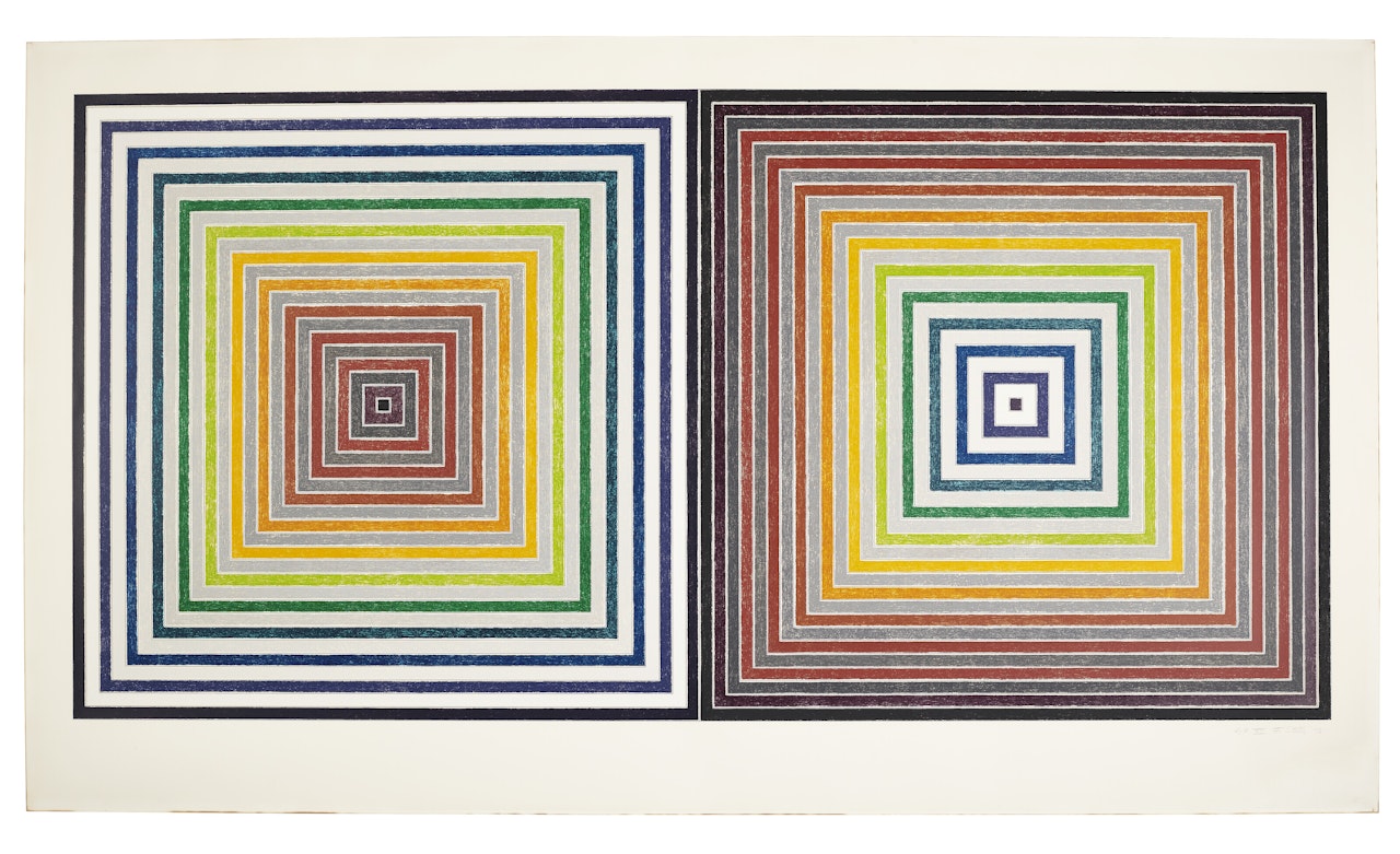 Double Gray Scramble by Frank Stella