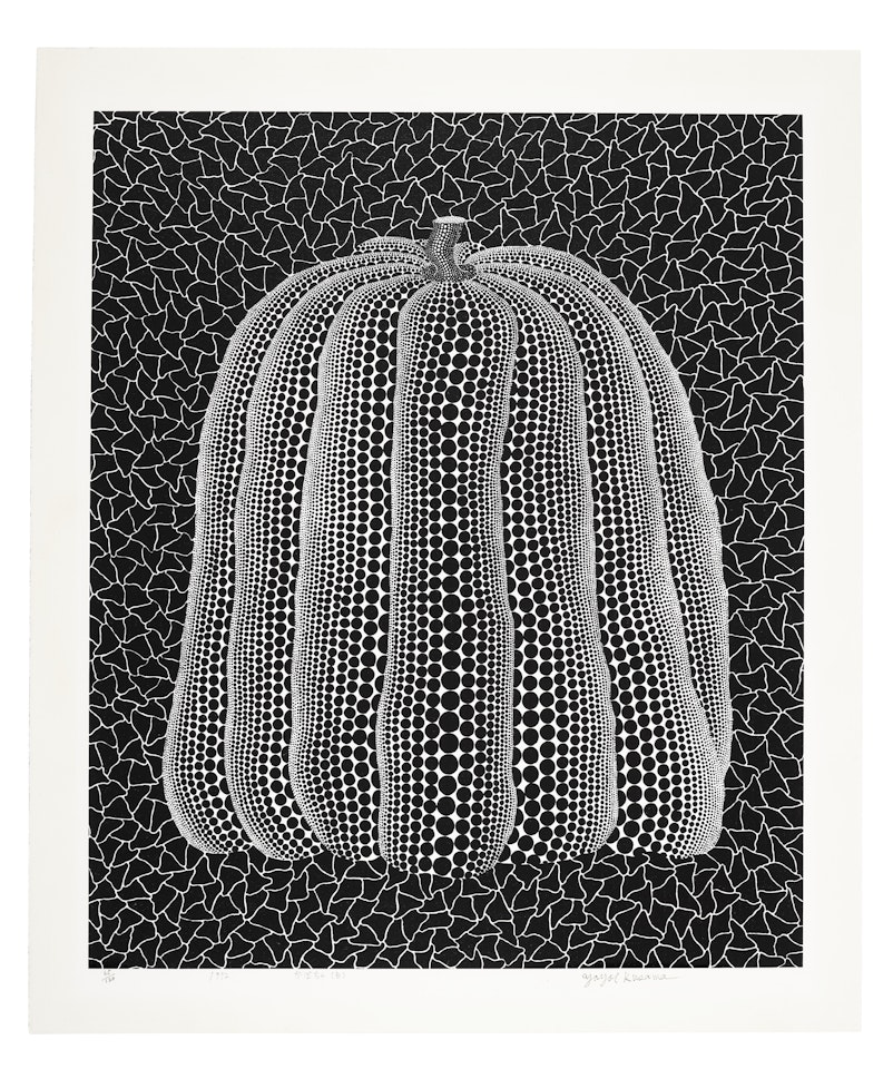 Pumpkin (White T) by Yayoi Kusama