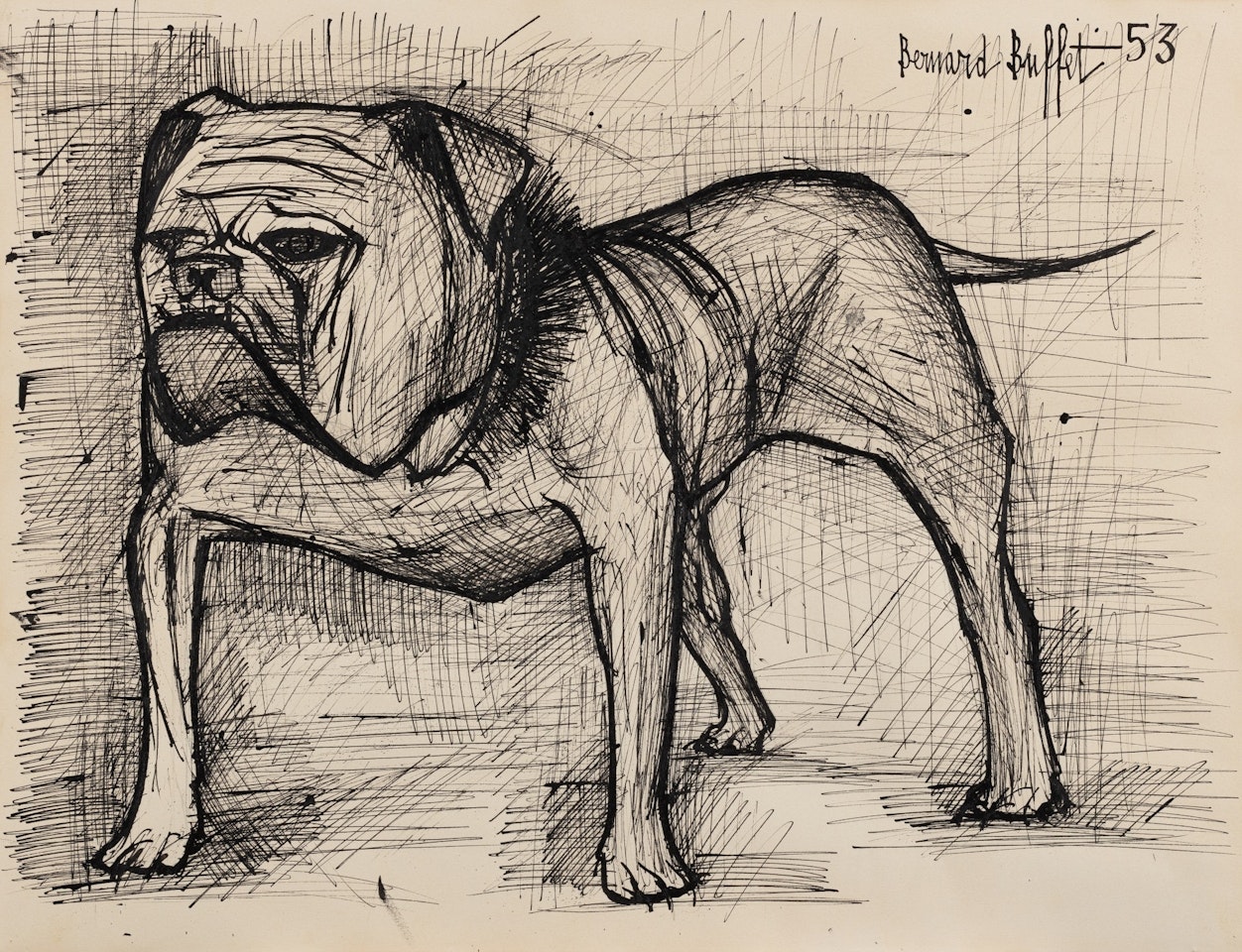 Le Bestiaire, Bulldog by Bernard Buffet