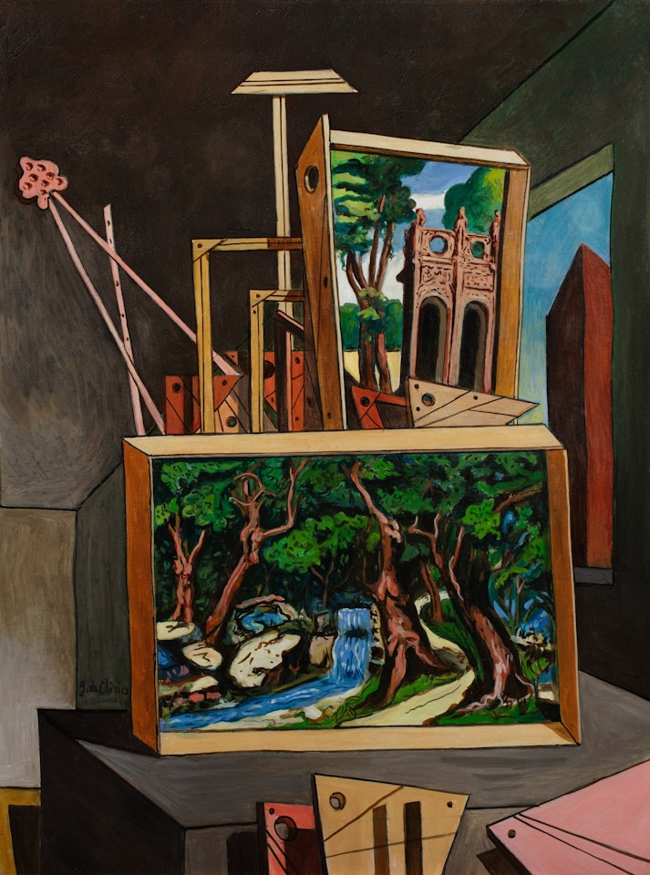 Interno metafisico by Giorgio de Chirico