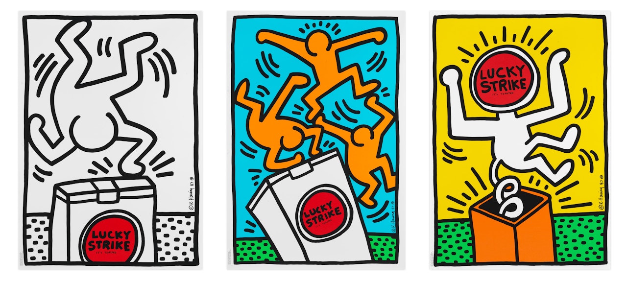 Lucky Strike (Three Works) by Keith Haring