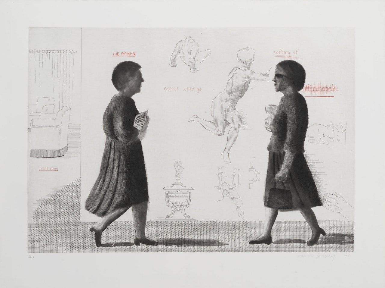 Homage to Michelangelo, from 'Omaggio a Michelangelo' by David Hockney