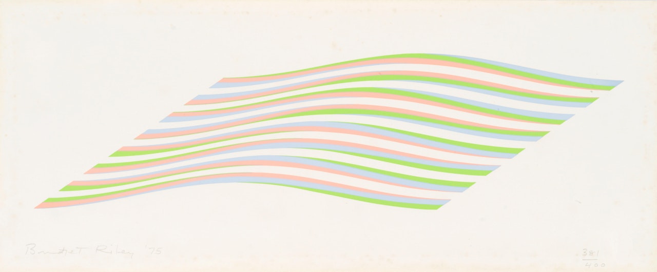 Untitled (Wave) by Bridget Riley