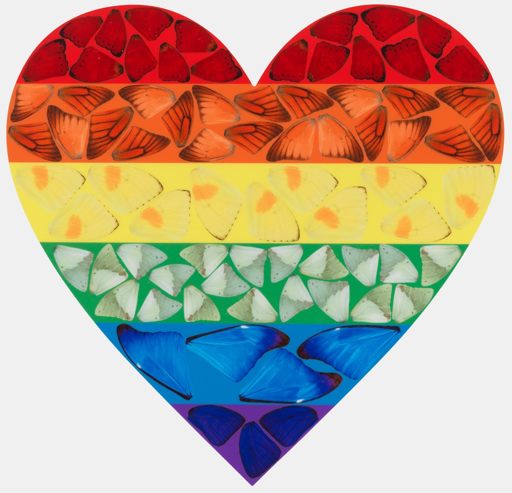 Butterfly Heart (Small)(H7-4) by Damien Hirst