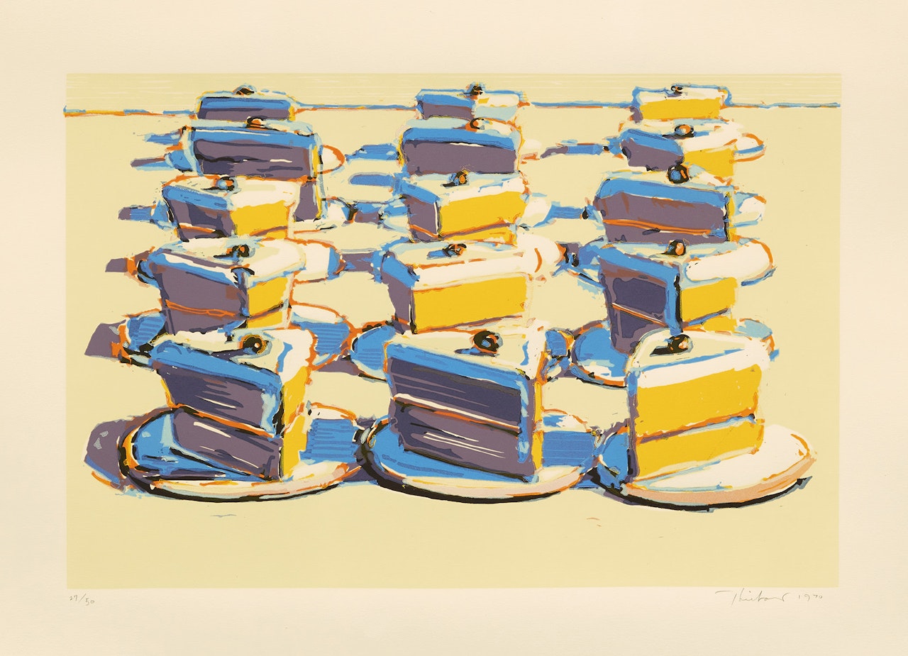 Boston Cremes, from Seven Still Lifes and a Silver Landscape by Wayne Thiebaud