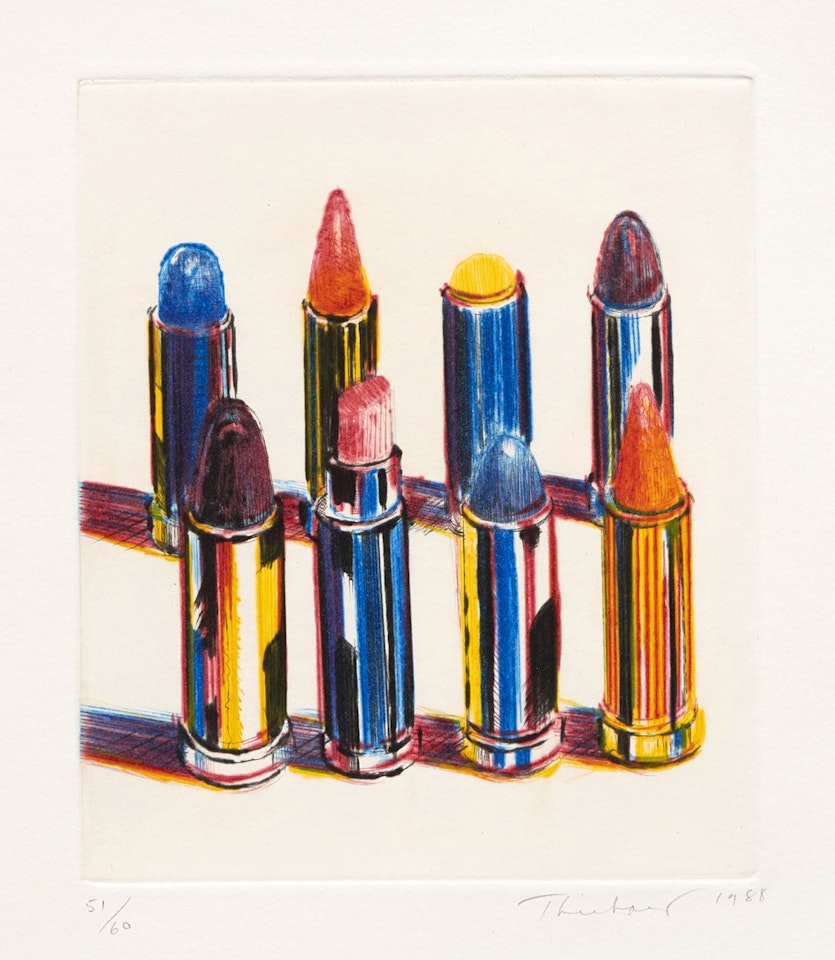 Eight Lipsticks by Wayne Thiebaud