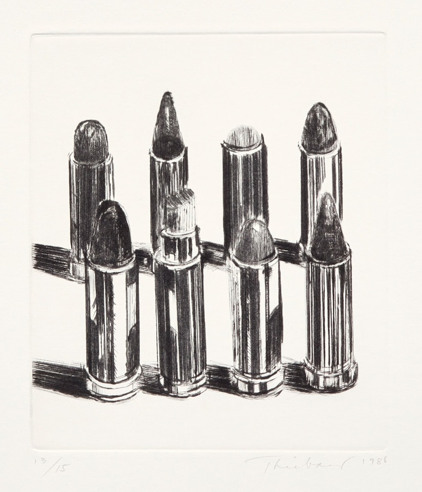 Lipsticks-Black by Wayne Thiebaud