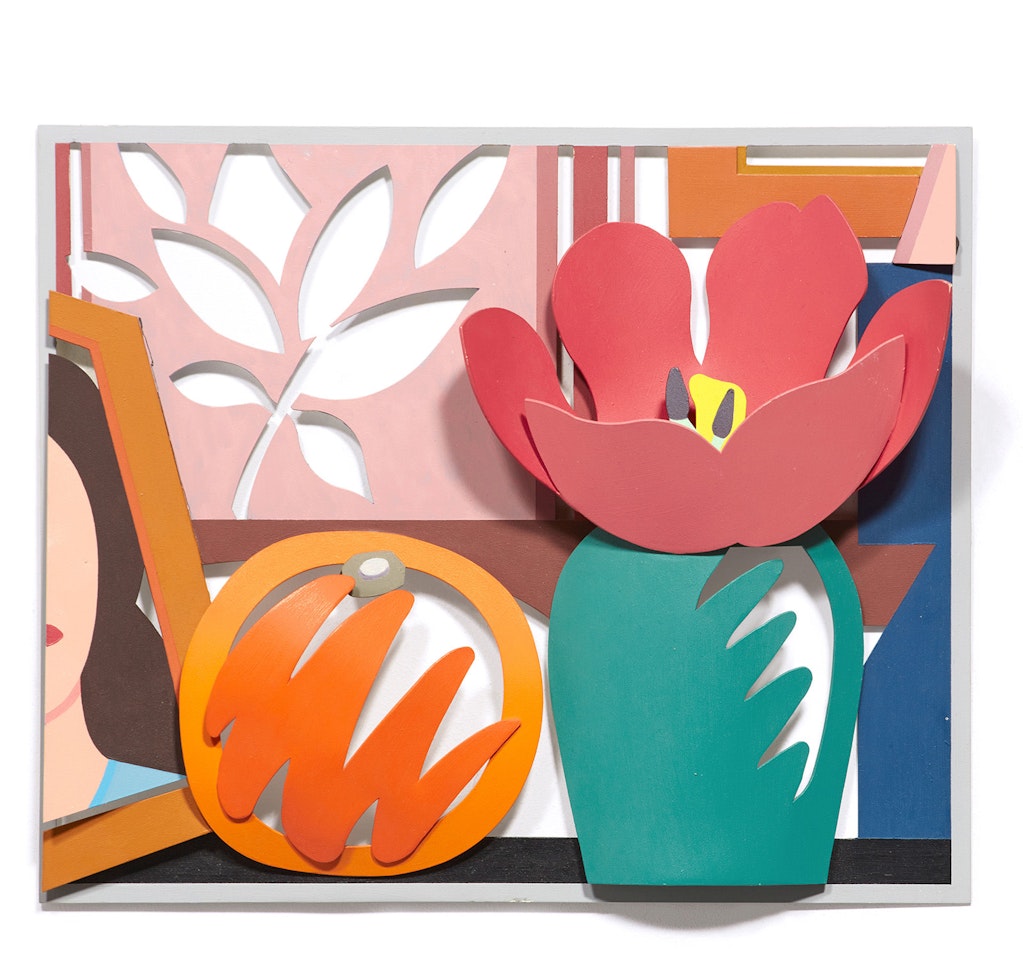 Still Life with Orange and Tulip by Tom Wesselmann