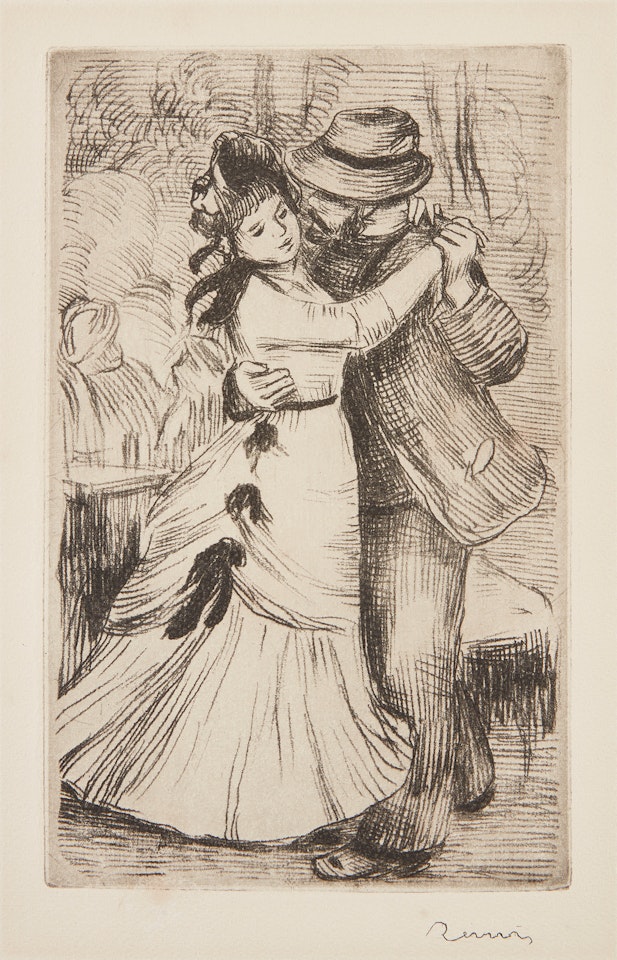 La Danse à la campagne, 2e planche (Dance in the Country, 2nd plate) (D., S. 2) by Pierre-Auguste Renoir