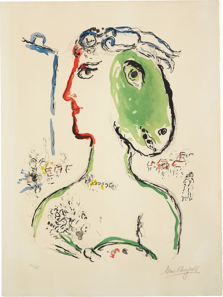 L'Artiste Phénix (The Phoenix Artist) (M. 648, S. pp. 58-59) by Marc Chagall