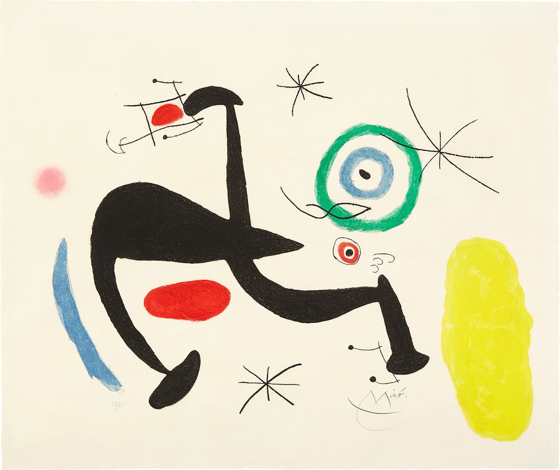 La Biche chantant La Tosca (The Deer Singing Tosca) (D. 485) by Joan Miró