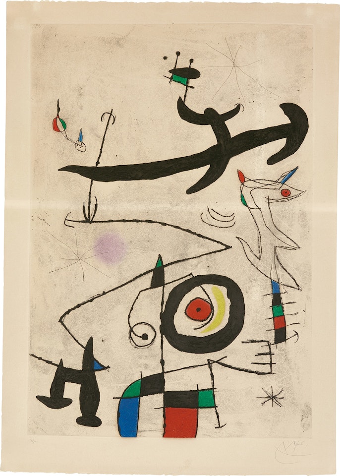 Village d'oiseaux (Bird Village) (D. 526) by Joan Miró
