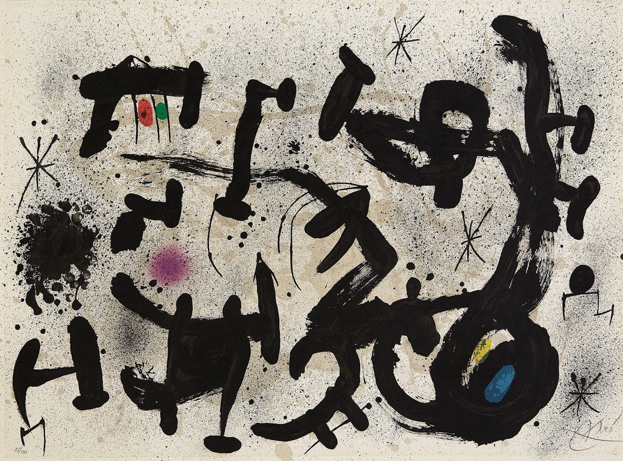 Homentage a Joan Prats (Tribute to Joan Prats) (M. 1034, see C. bks 208) by Joan Miró