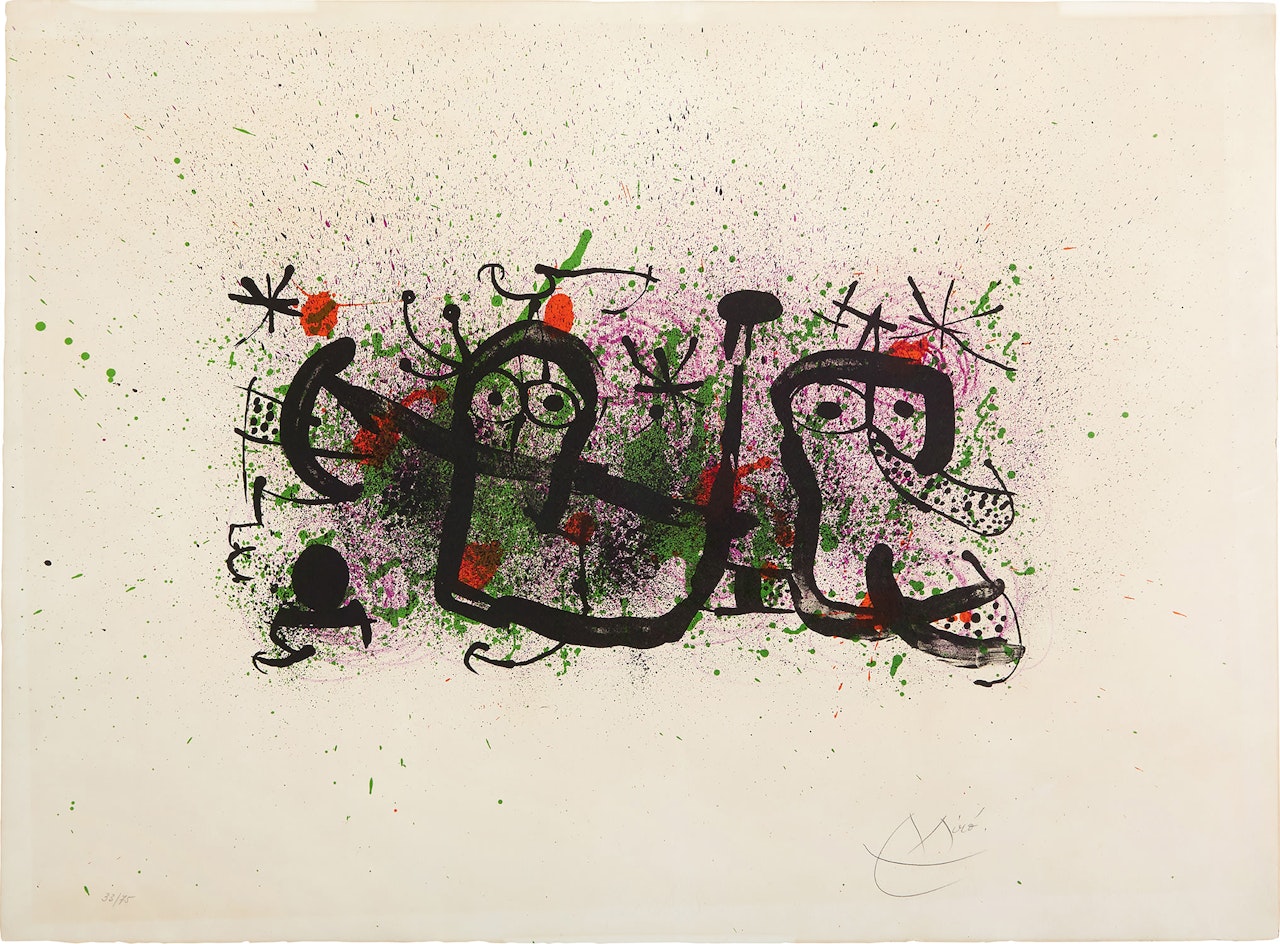Ma de proverbis (My Proverb): plate I (M. 673, see C. bks 139) by Joan Miró
