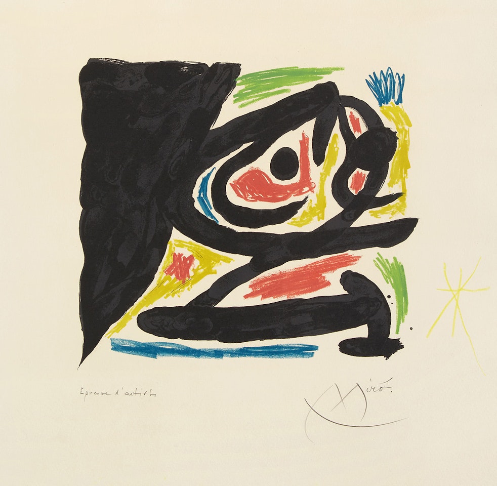 cover for Maîtres-Graveurs Contemporains (Contemporary Master Engravers) (M. 682, C. bks 132) by Joan Miró