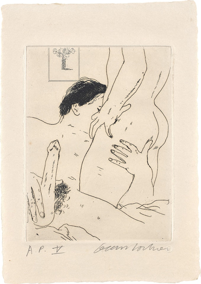 An Erotic Etching (S.A.C. 172) by David Hockney