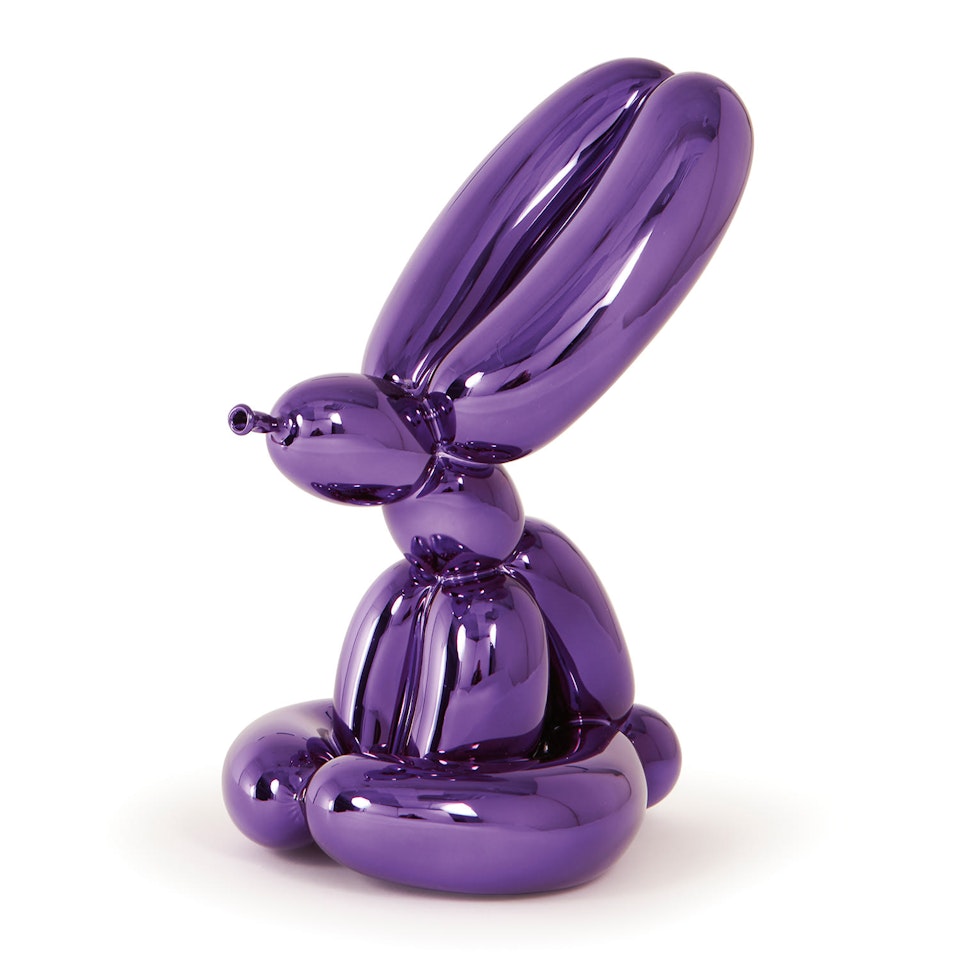 Balloon Rabbit (Violet) by Jeff Koons