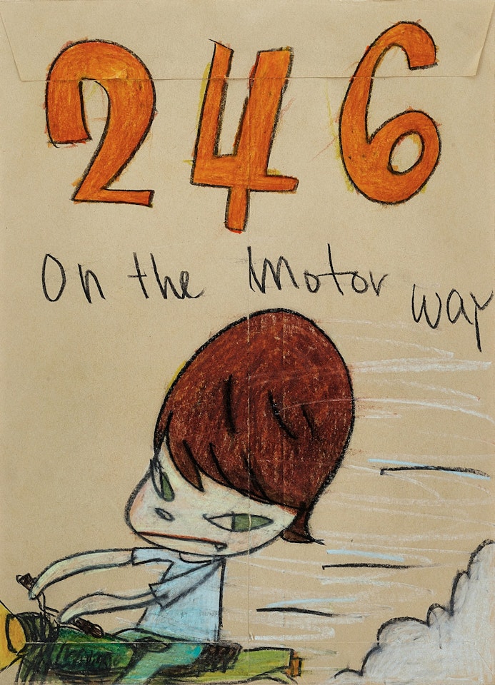 Untitled (246 On the Motorway)  by Yoshitomo Nara