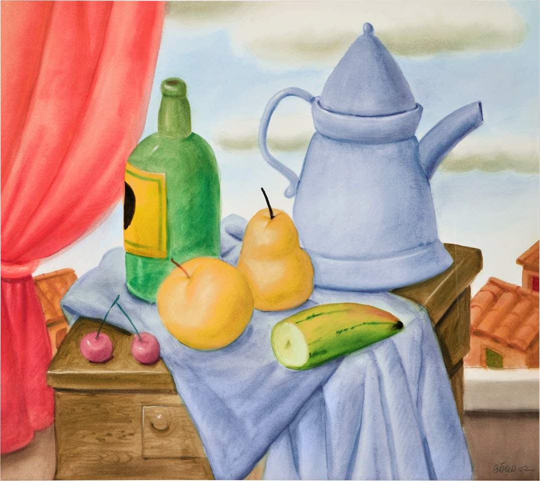 Still Life with Blue  by Fernando Botero