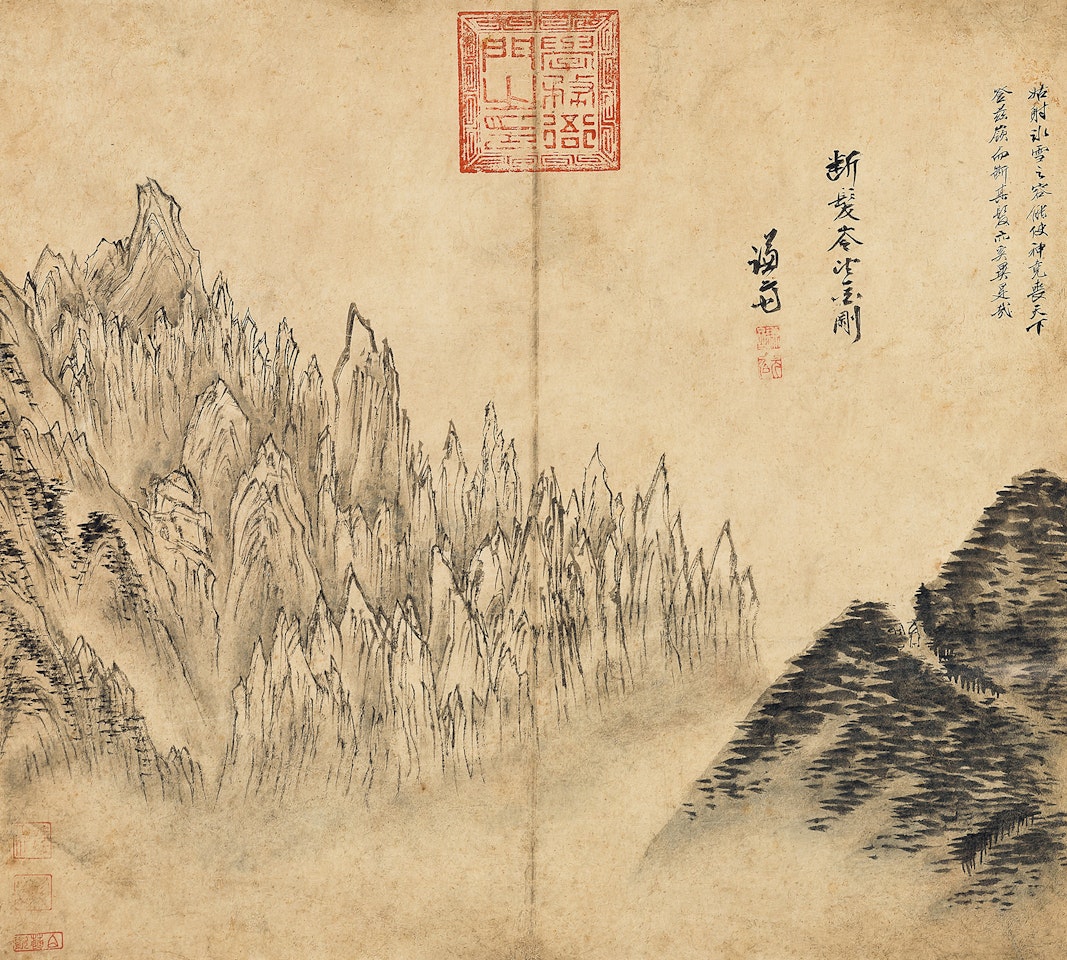 Landscape of Mt.GeumGang by Chung Sun