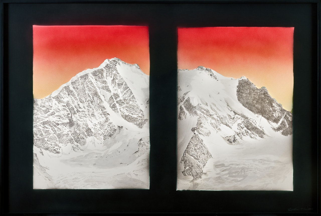 A Scene Through a Window  by Ed Ruscha