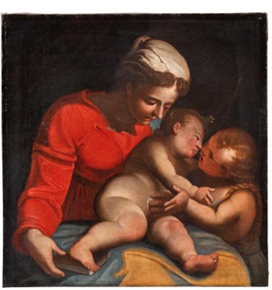 Madonna and Child with the Infant Saint John the Baptist by Luca Cambiaso