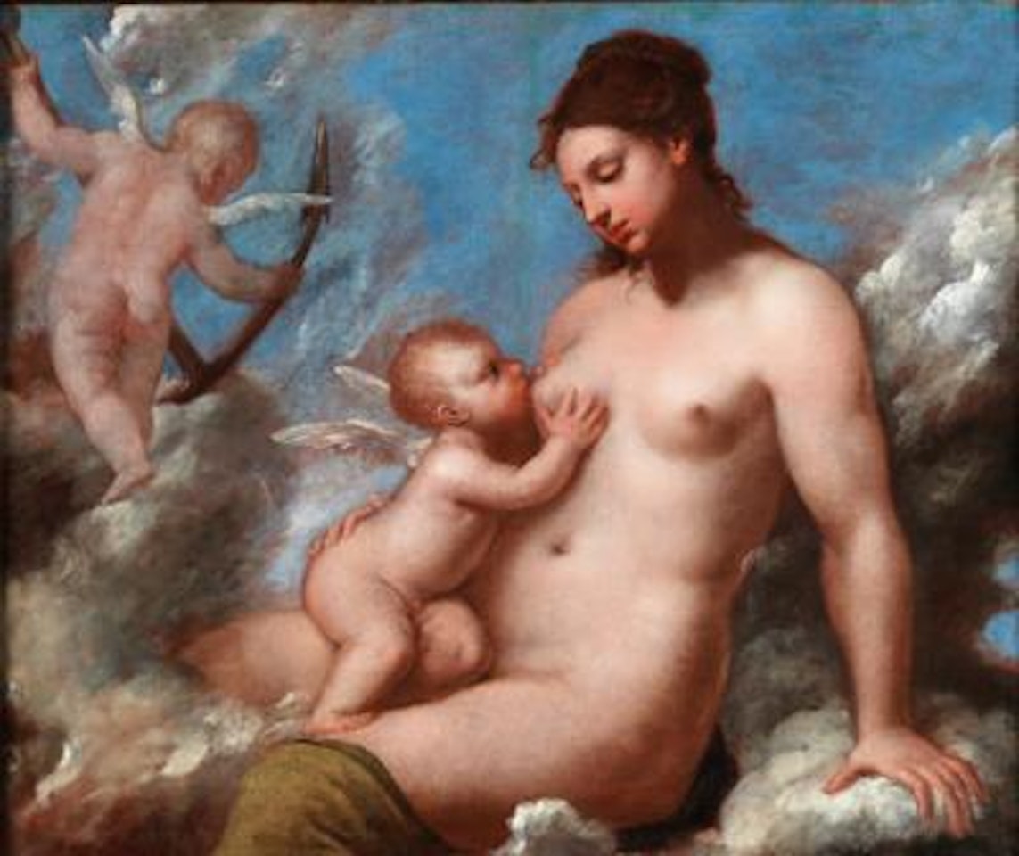 Venus and two amorini by Pietro Liberi