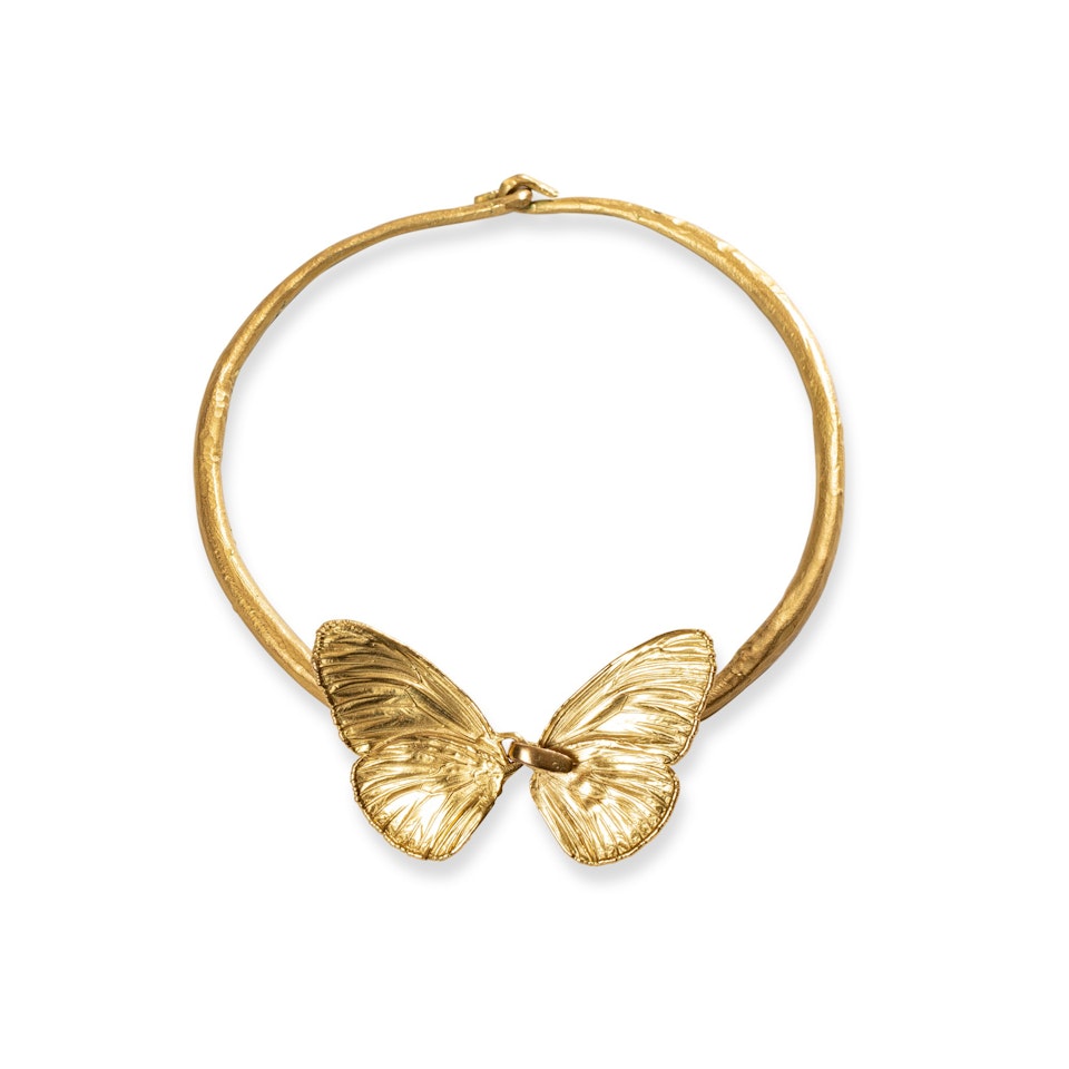Papillon necklace, large version  by Claude Lalanne
