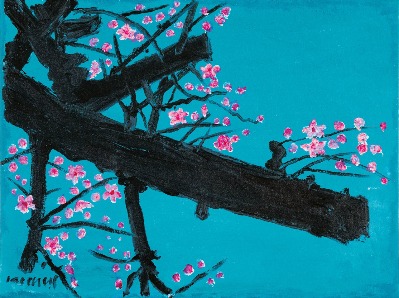 Apricot Flower by Kim Chong Hak