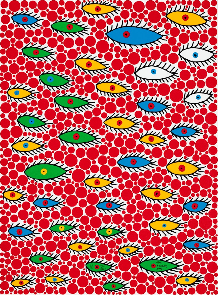 Eyes Flying in the Sky by Yayoi Kusama