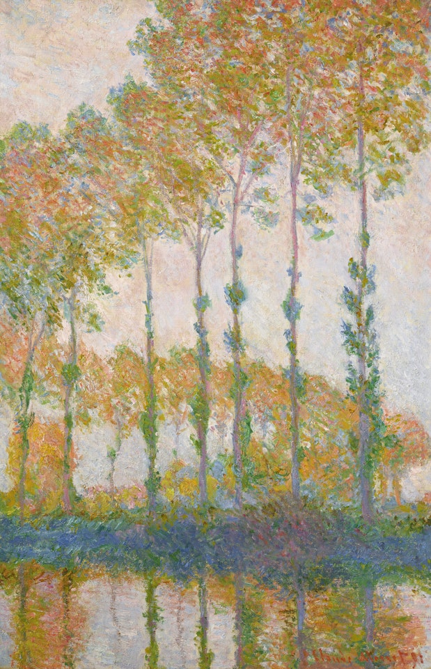 Peupliers au bord de l’Epte, automne by Claude Monet