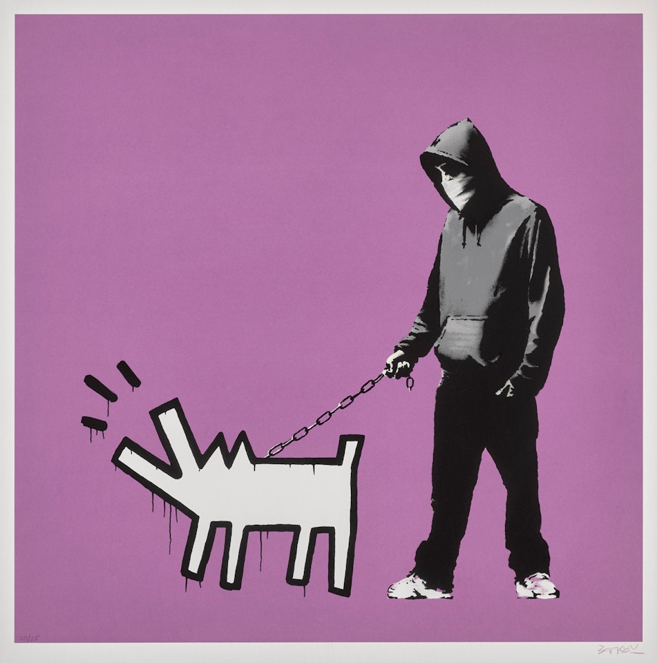 Choose Your Weapon (Bright Purple) by Banksy