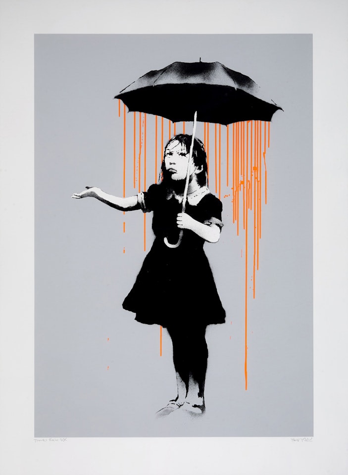 Nola - Orange Rain by Banksy
