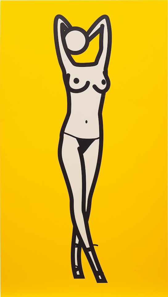 Woman Posing in Pants. 03. by Julian Opie