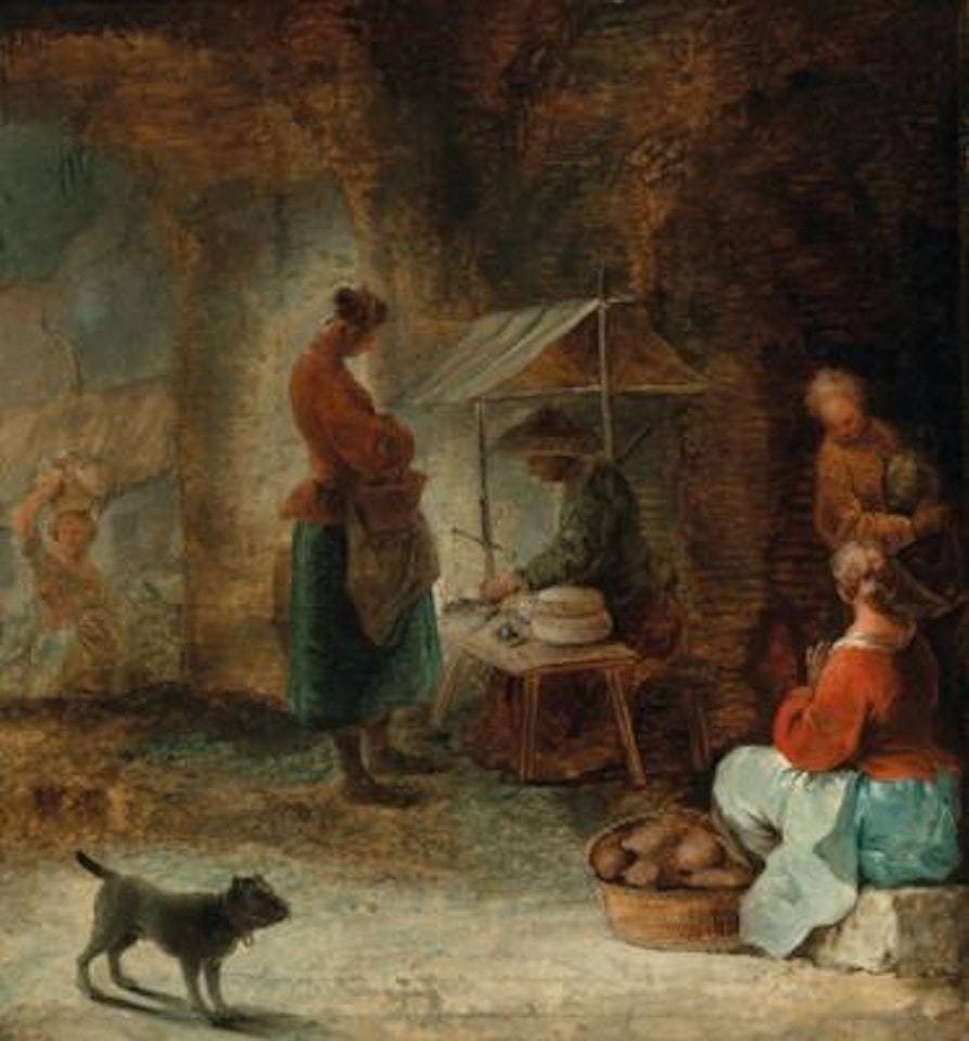 The Cheese Seller by Januarius Johann Rasso Zick