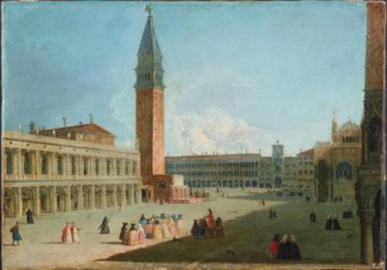The Piazzetta looking North, Venice by Apollonio Domenichini